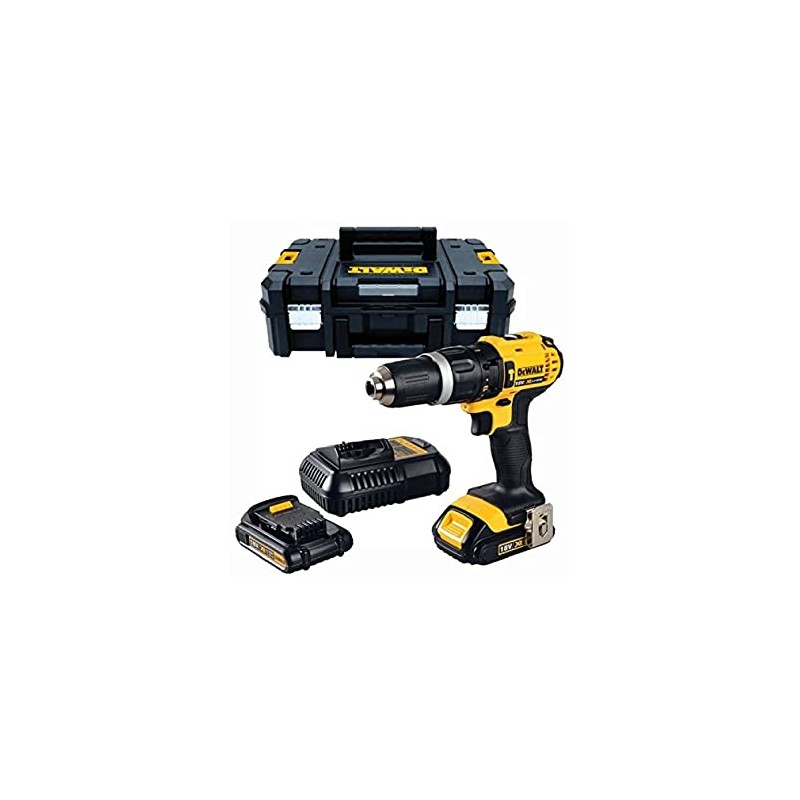 DEWALT masina gaurit percutie 18 V 2 acumulatori Li-Ion 1.5 Ah valiza