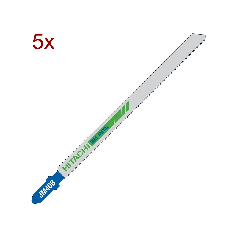 750089 HIKOKI Set 5 JM40B Panza fierastrau pendular  T 132 mm, metal