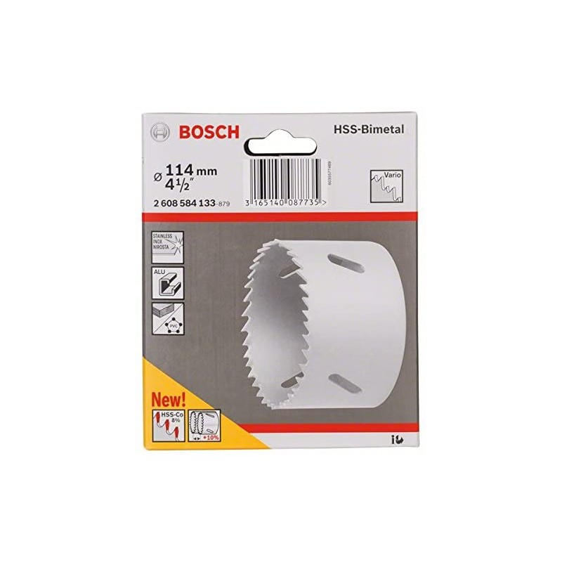 Bosch Carota HSS-BIMETAL 114 mm pentru adaptor standard