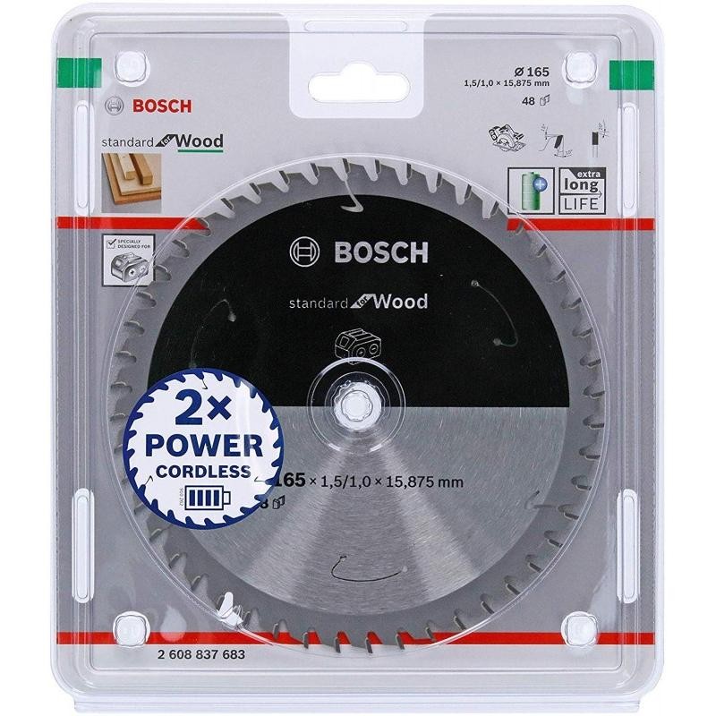 2608837683 Bosch Panza fierastrau circular cu acumulator 165mm lemn