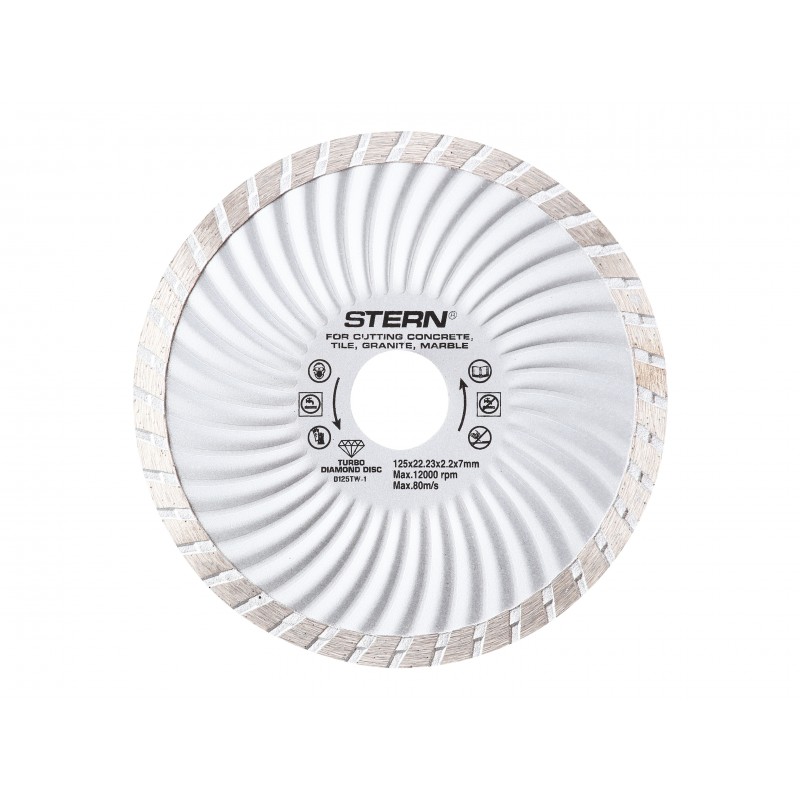 D125TW-1 STERN Disc diamantat turbo 125 mm taiere piatra