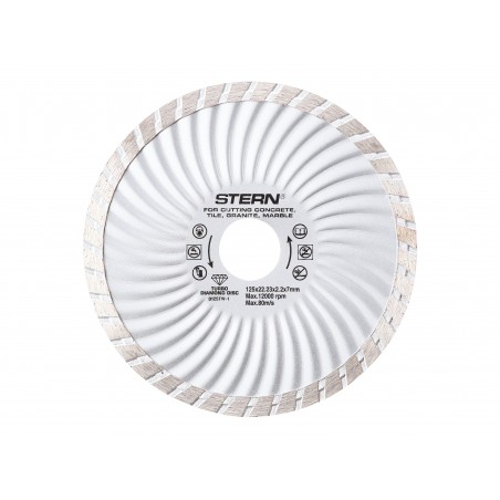 D125TW-1 STERN Disc diamantat turbo 125 mm taiere piatra