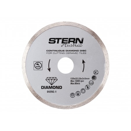 D125C-1 STERN Disc diamantat continuu 125 mm taiere gresie faianta