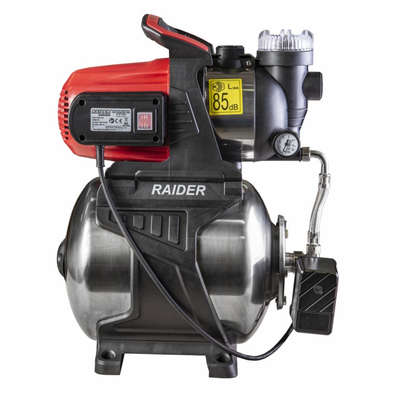 071107 RAIDER RD-WP1200S Hidrofor cu rezervor inox 1200W monofazat