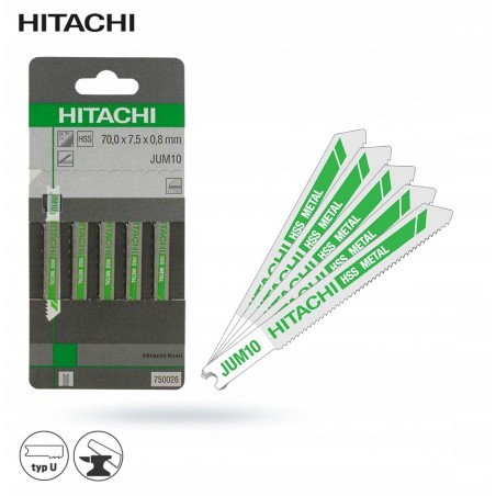 HITACHI HIKOKI 750026 Set 5 panze fierastrau pendular JUW10 U 70 mm