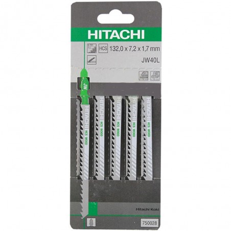 HITACHI 750028 Set 5 panze fierastrau pendular JW40L T 132 mm lemn