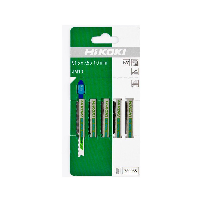 HITACHI HIKOKI 750181 Set 25 JM10 panze fierastrau pendular T 91.5mm
