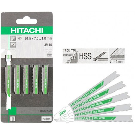 HITACHI HIKOKI 750181 Set 25 JM10 panze fierastrau pendular T 91.5mm