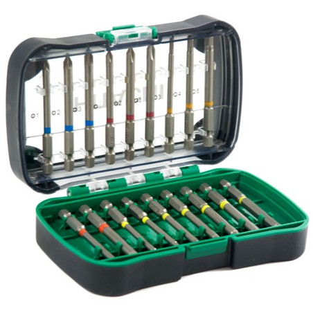 750361 HITACHI HIKOKI Set 18 biti PH PZ HEX TORX lungime 75 mm