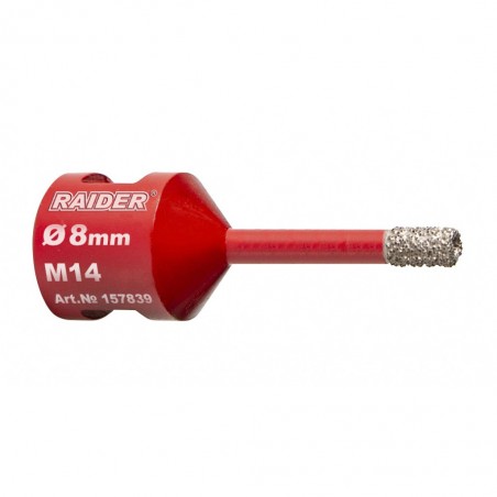 157839 RAIDER Carota diamantata polizor unghiular prindere M14 diametru 8x35 mm