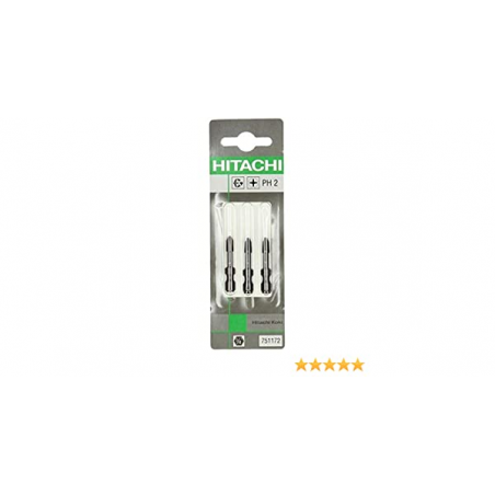 HITACHI HIKOKI 751172 Set 3 biti PH2 cu rezistenta la impact