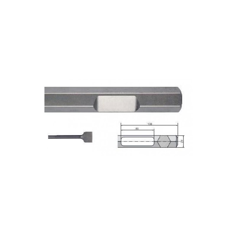 HITACHI HIKOKI 751524 Dalta lata 76x400mm cu tija hexagonala de 28 mm