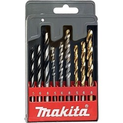 D-30069 Makita Set 9 burghie de gaurit in lemn beton metal