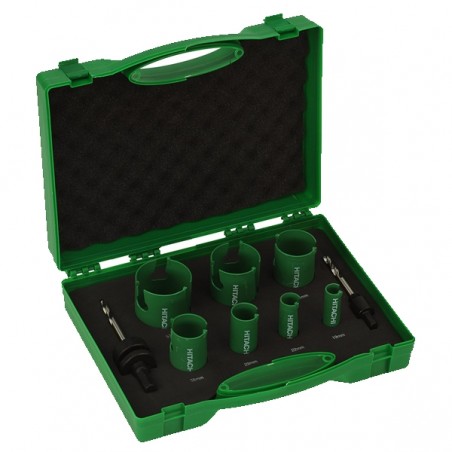 4101071 HIKOKI Set 6 carote HSS Bimetal 19-57 mm 2 niplu adaptor