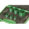 4101071 HIKOKI Set 6 carote HSS Bimetal 19-57 mm 2 niplu adaptor
