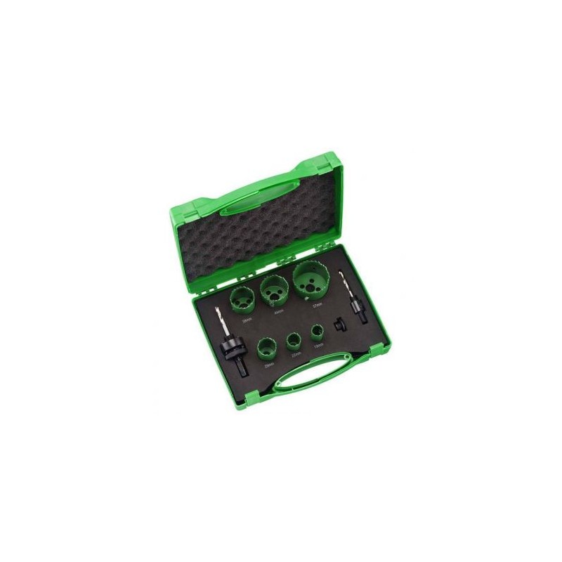 4101071 HIKOKI Set 6 carote HSS Bimetal 19-57 mm 2 niplu adaptor