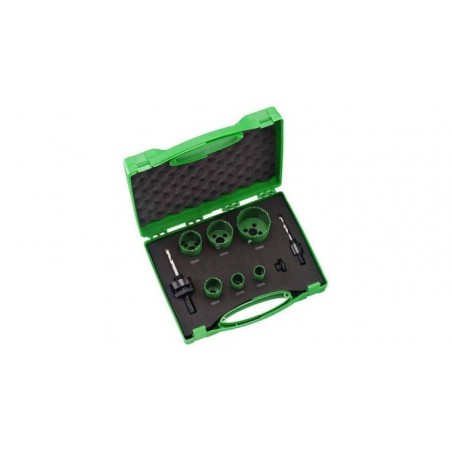 4101071 HIKOKI Set 6 carote HSS Bimetal 19-57 mm 2 niplu adaptor