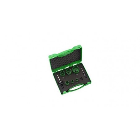 4101072 HIKOKI Set 6 carote HSS Bimetal 22-64mm 2 adaptoare de prindere