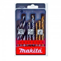 D-30069 Makita Set 9 burghie de gaurit in lemn beton metal