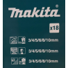 D-46202 Makita Set combinat de 18 burghie 3-10mm lemn metal beton