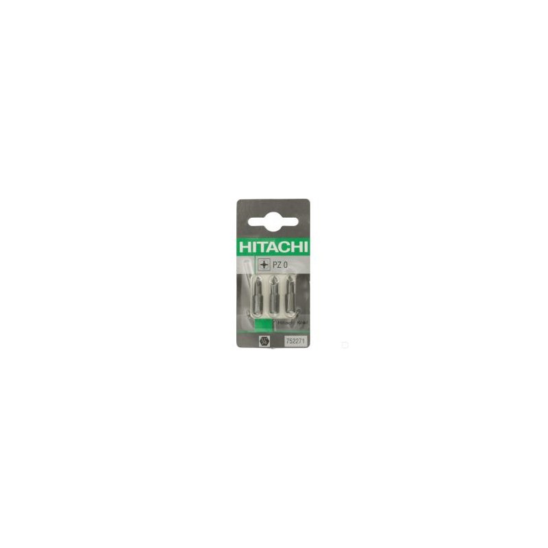 752271 HIKOKI Set 3 biti profil PZ0 lungime 25 mm prindere 1/4