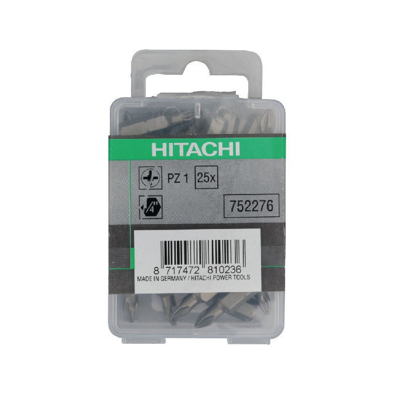 752276 HIKOKI Set 25 biti capete insurubare varf PZ1 25mm prindere 1/4
