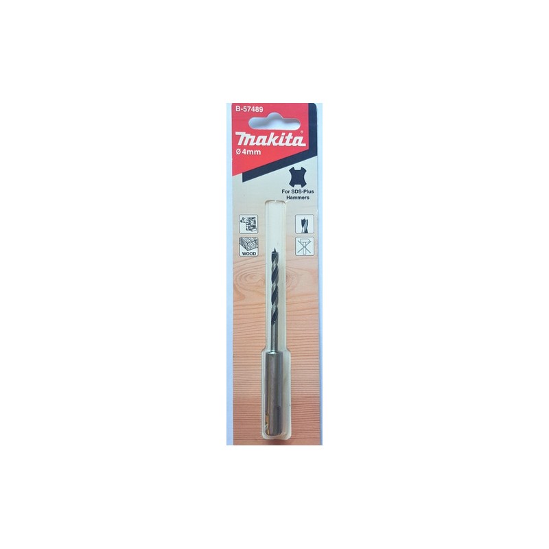 B-57489 Makita Burghiu 4x105 mm lemn cu prindere SDS Plus
