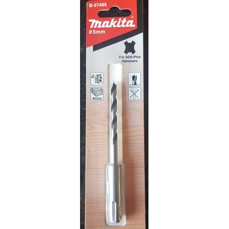 B-57495 Makita Burghiu 5x116 mm lemn cu prindere SDS Plus