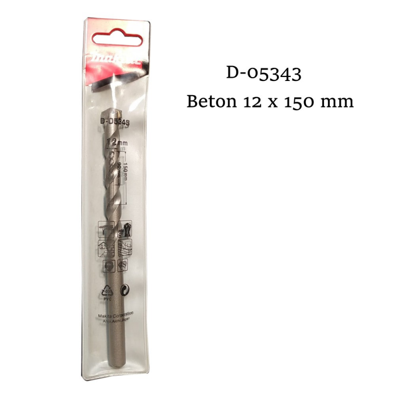 D-05343 Makita Burghiu zidarie 12mm prindere cilindrica lungimea 150mm