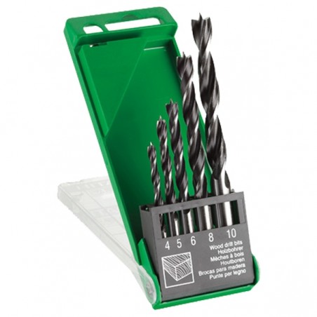 781981 HIKOKI Set 5 burghie pentru lemn 4, 5, 6, 8, 10 mm