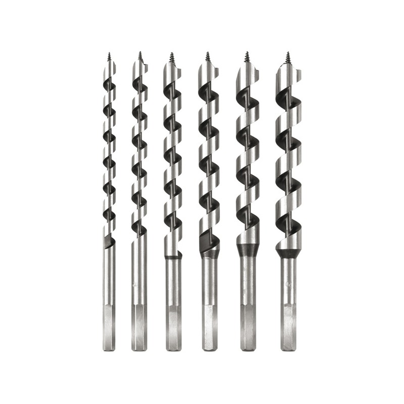 781992 HIKOKI Set 6 burghie elicoidale 10-20mm lemn lungime 230 mm