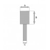 B-52750 Makita Freza tungsten C diamant 10x20x6mm