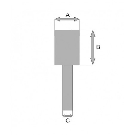 B-52788 Makita Freza tungsten F diamant 10x20x6mm