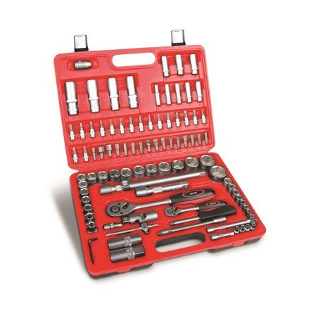 17k094 DEDRA Trusa 94 accesorii chei tubulare Hillen&Mohr-profesional CromVanadiu