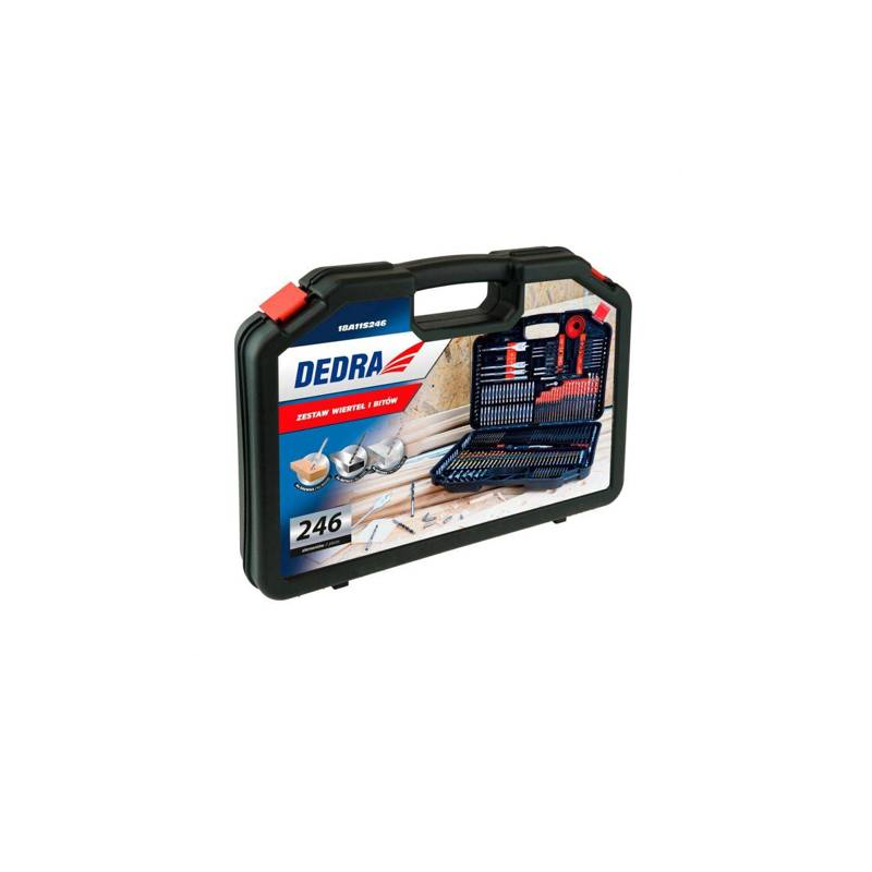 18A11S246 DEDRA Set 246 accesorii burghie si biti de insurubare
