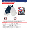 BH1013R09 DEDRA Manusi de protectie, bleumarin, masura 9
