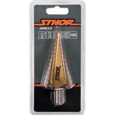 22613 STHOR Burghiu pentru metal in trepte 4-39 mm