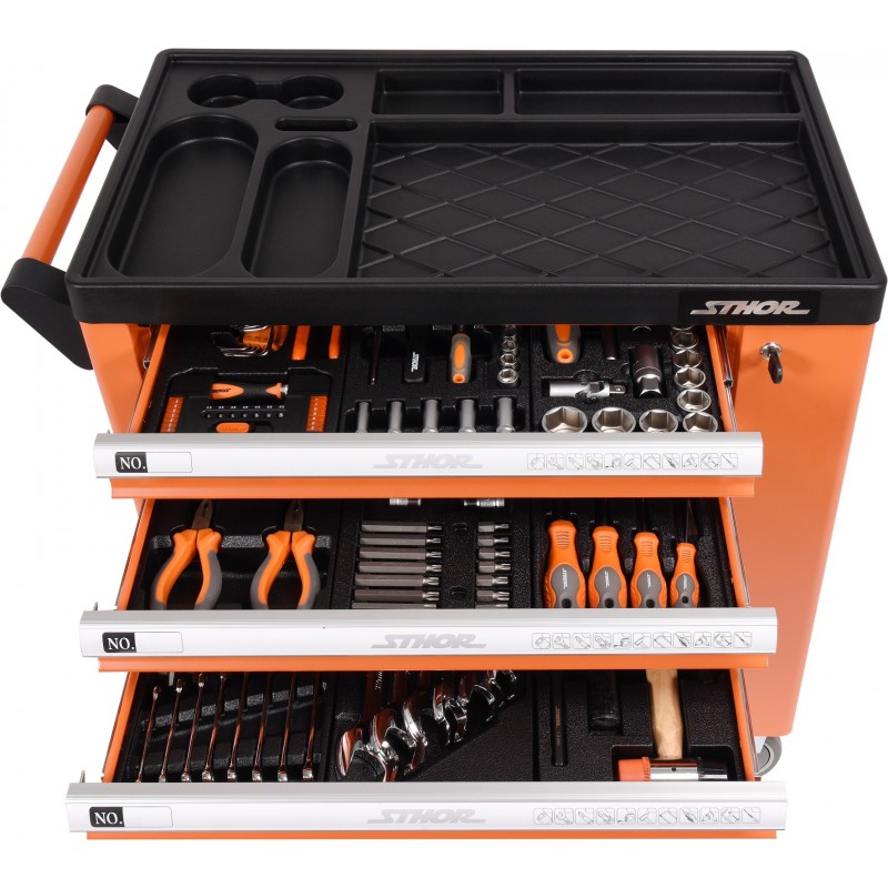 58560 STHOR Dulap scule profesional cu 6 sertare echipat cu 184 piese
