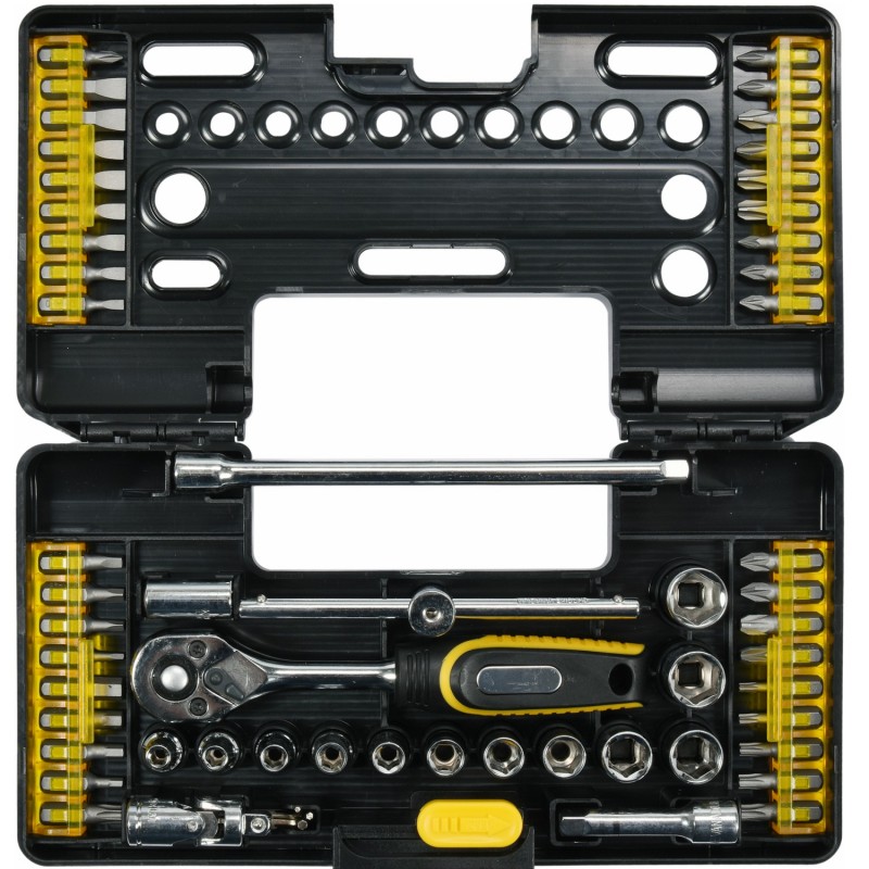 65020 VOREL Trusa 57 capete de insurubare si chei tubulare 1/4 inch