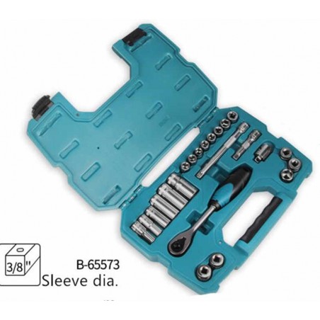 B-65573 Makita Set 23 chei tubulare cu prindere 3/8