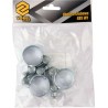 73792 VOREL Set 3 coliere cu surub zincat, 29-31 mm, latime 20 mm