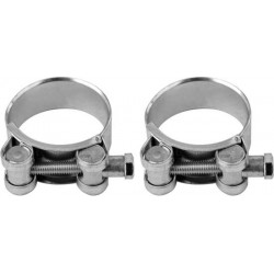 73795 VOREL Set 2 coliere cu surub zincat, 38-41 mm, latime 20 mm