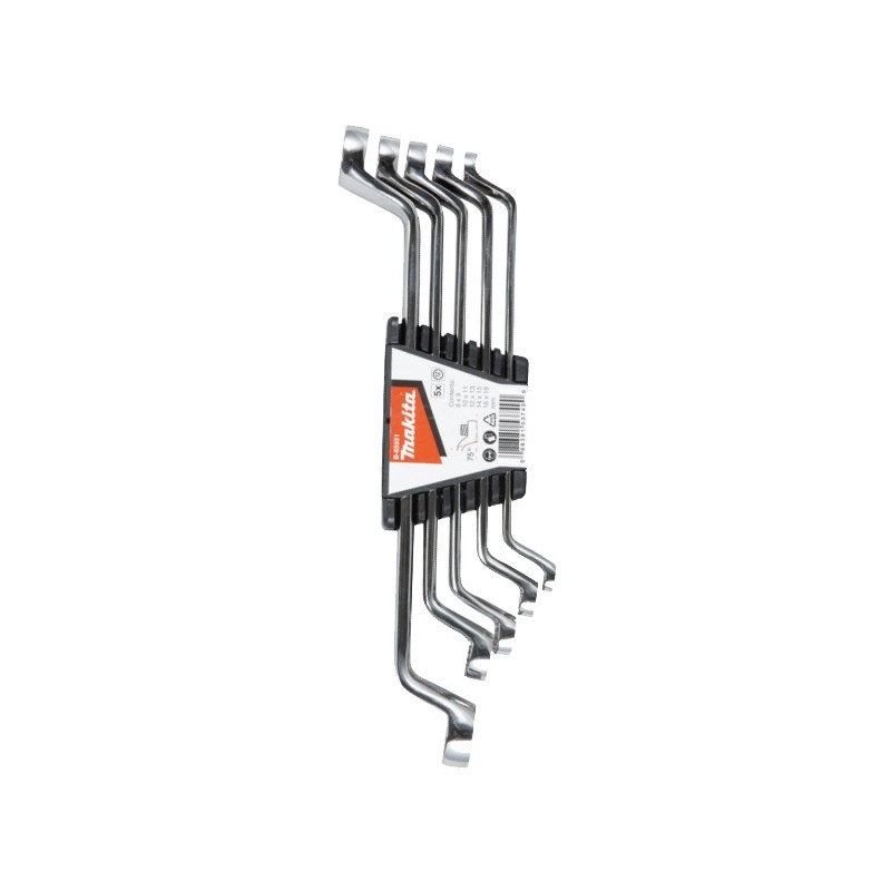 B-65551 Makita Set 5 chei inelare duble cotite dimensiuni 8-19 mm