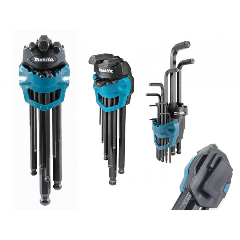 B-65894 Makita Set 9 chei hexagonale dimensiuni 1,5-10 mm