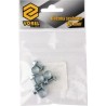 73787 VOREL Set 4 coliere cu surub zincat, 19-21 mm, latime 18 mm