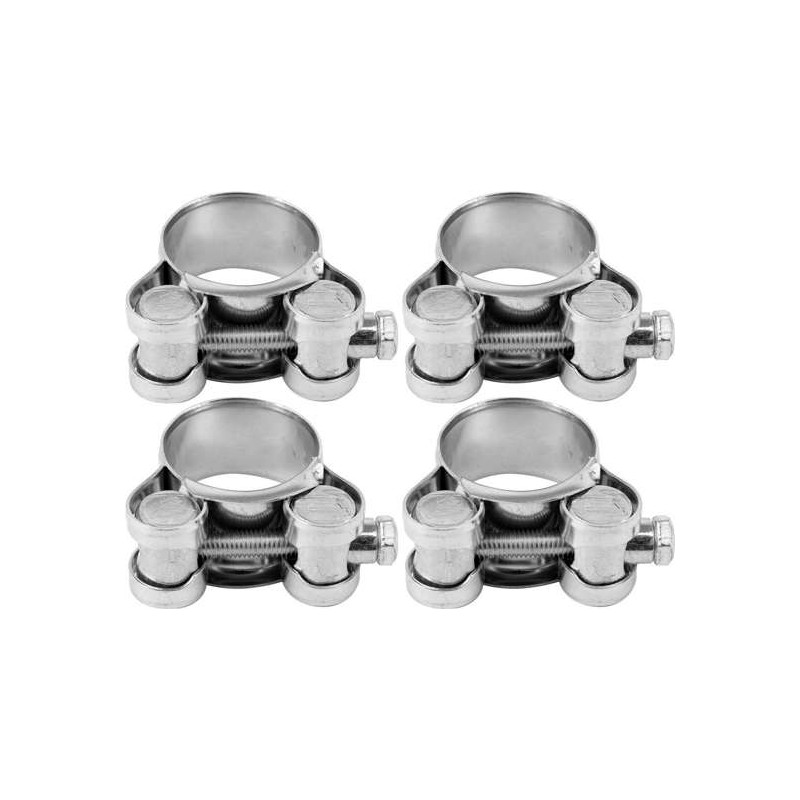 73788 VOREL Set 4 coliere cu surub zincat, 21-23 mm, latime 18 mm