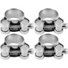 73788 VOREL Set 4 coliere cu surub zincat, 21-23 mm, latime 18 mm