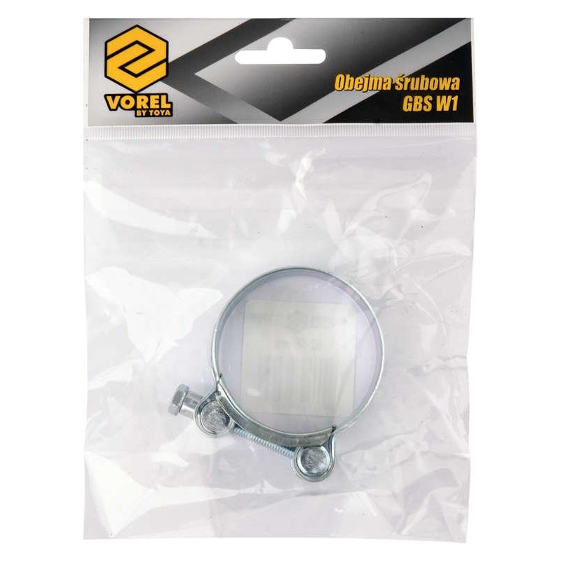 73804 VOREL Colier cu surub zincat, diametru 74-79 mm, latime 24 mm