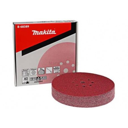 B-68389 Makita 25 buc Disc abraziv cu granulatie 40 diametru 225 mm