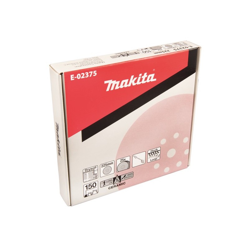 E-02375 Makita 25 buc Disc abraziv granulatie 150 diametru 225 mm